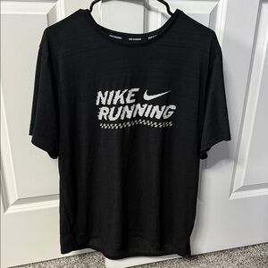 Nike Black Short Sleeve Running Tee